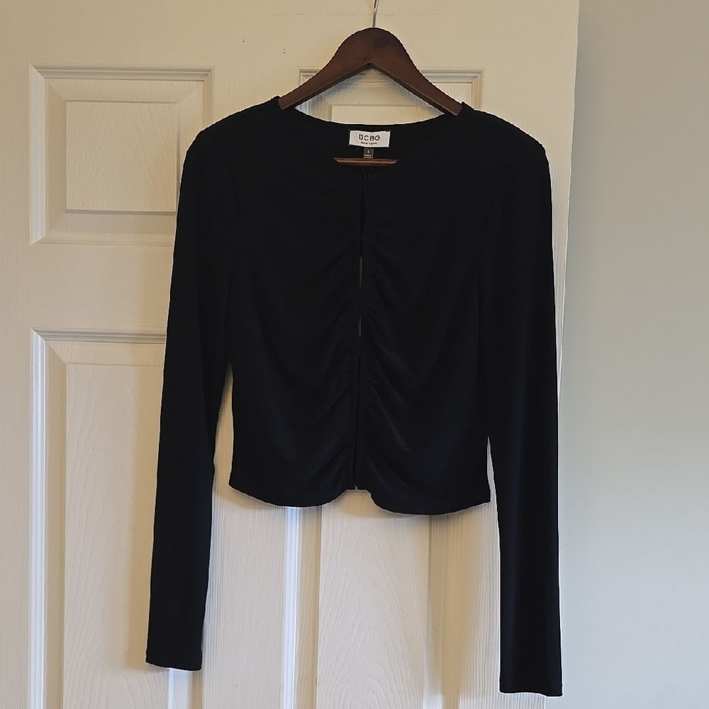 BCBG Black Blouse NWT